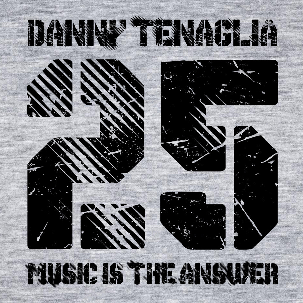 Danny Tenaglia 25 Music Is The Answer Black Logo Unisex Iconic Sweatshirt-Danny Tenaglia Store