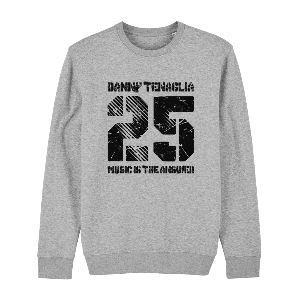 Danny Tenaglia 25 Music Is The Answer Black Logo Unisex Iconic Sweatshirt-Danny Tenaglia Store