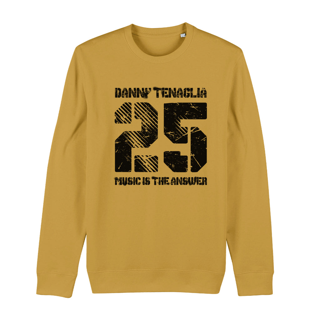 Danny Tenaglia 25 Music Is The Answer Black Logo Unisex Iconic Sweatshirt-Danny Tenaglia Store
