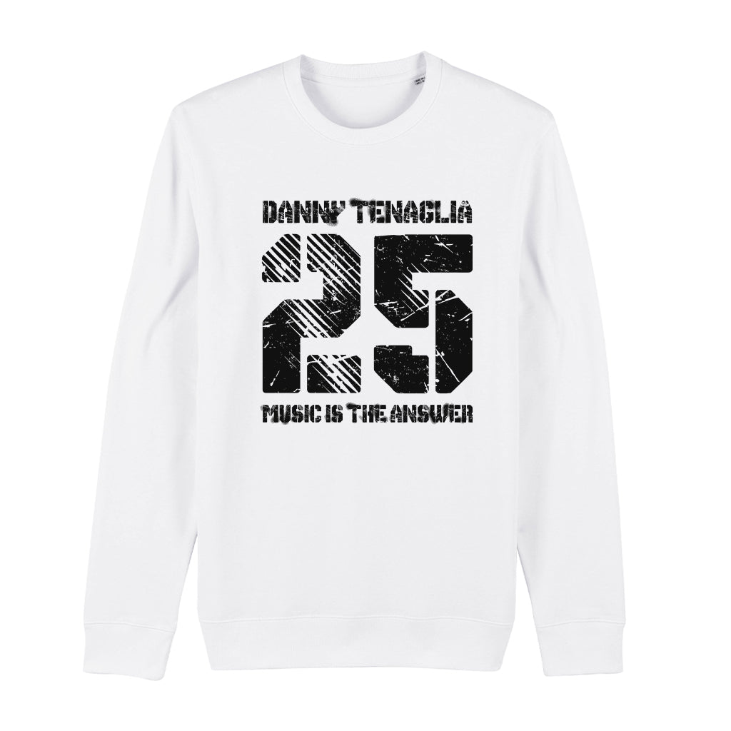 Danny Tenaglia 25 Music Is The Answer Black Logo Unisex Iconic Sweatshirt-Danny Tenaglia Store