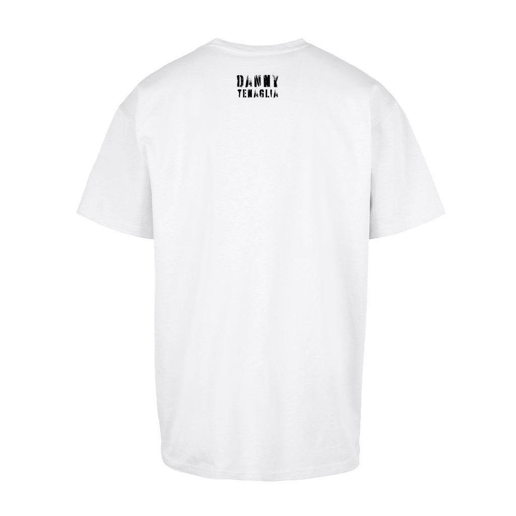 Music Is The Answer 25 Black Logo Men's Heavy Oversized T-Shirt-Danny Tenaglia Store