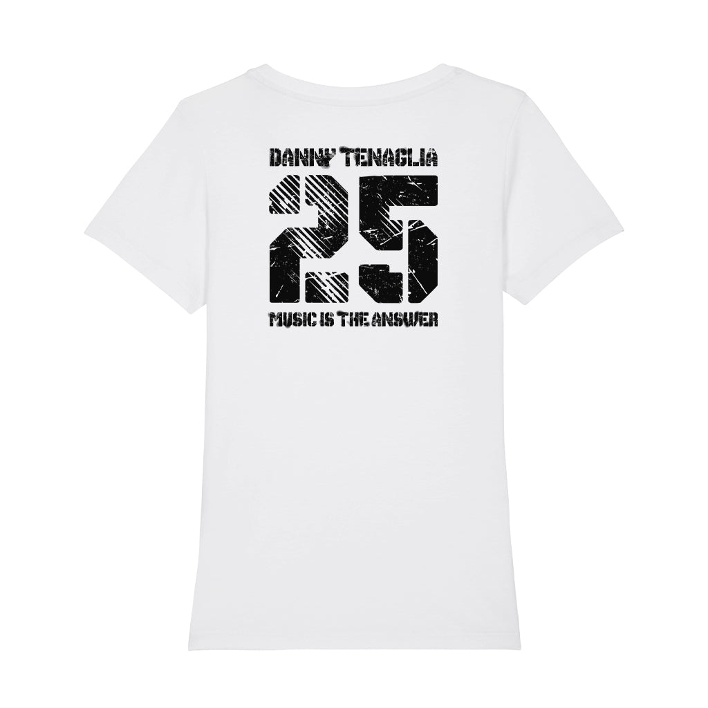 MITA 25 Black Logo Women's Iconic Fitted T-Shirt-Danny Tenaglia Store