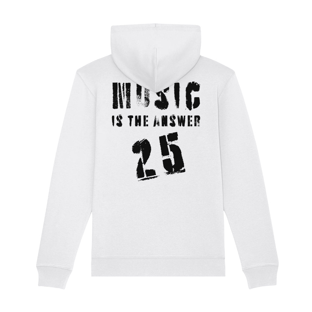 Music Is The Answer 25 Black Logo Unisex Cruiser Iconic Hoodie-Danny Tenaglia Store