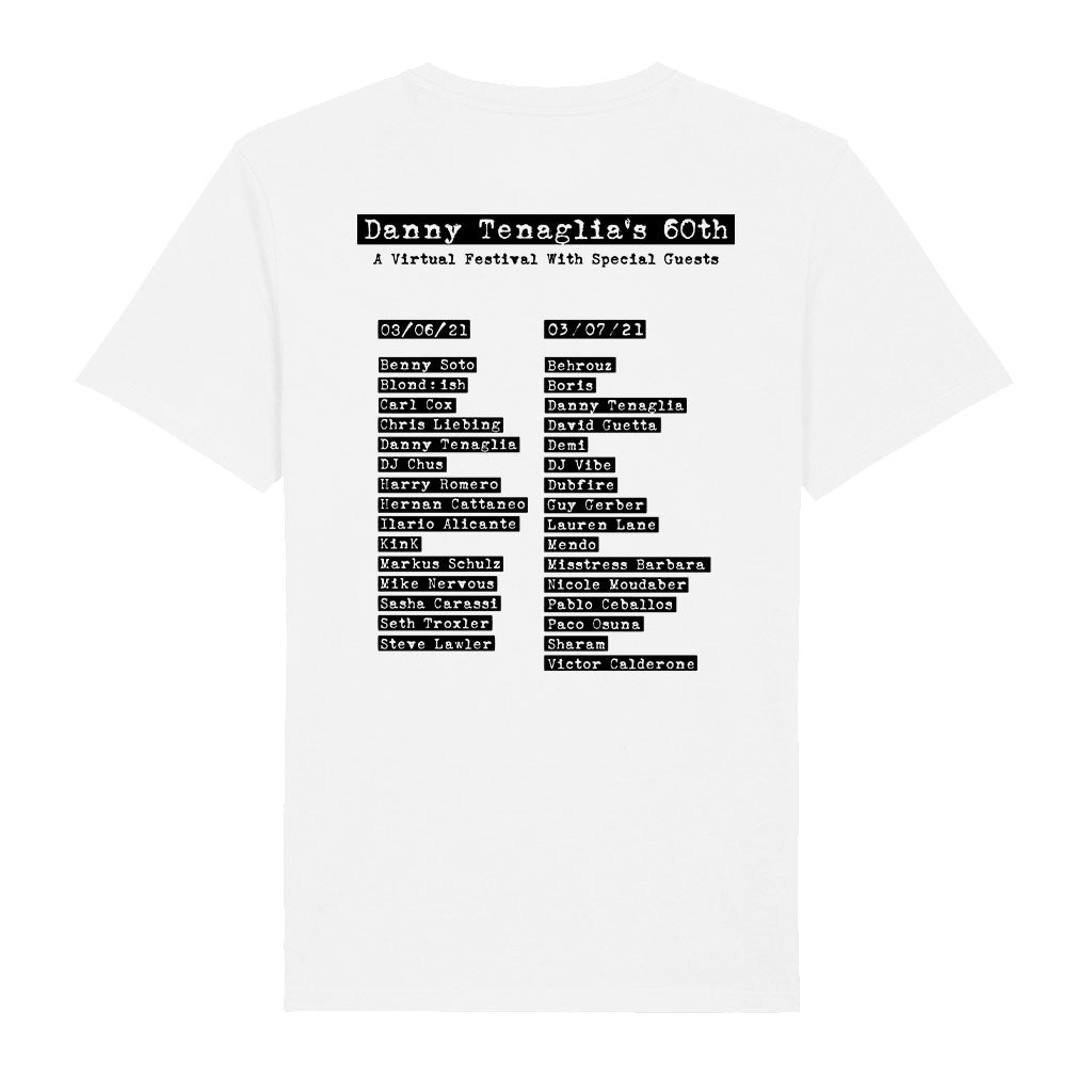 Danny Tenaglia 60th Birthday Virtual Festival Black Men's Organic T-shirt-Danny Tenaglia Store