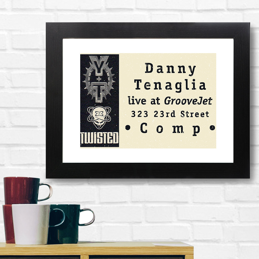 Danny Tenaglia At GrooveJet A3 Framed Print-Danny Tenaglia Store