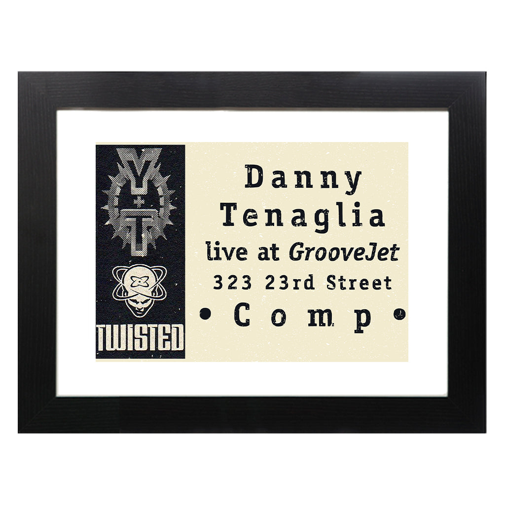 Danny Tenaglia At GrooveJet A3 Framed Print-Danny Tenaglia Store
