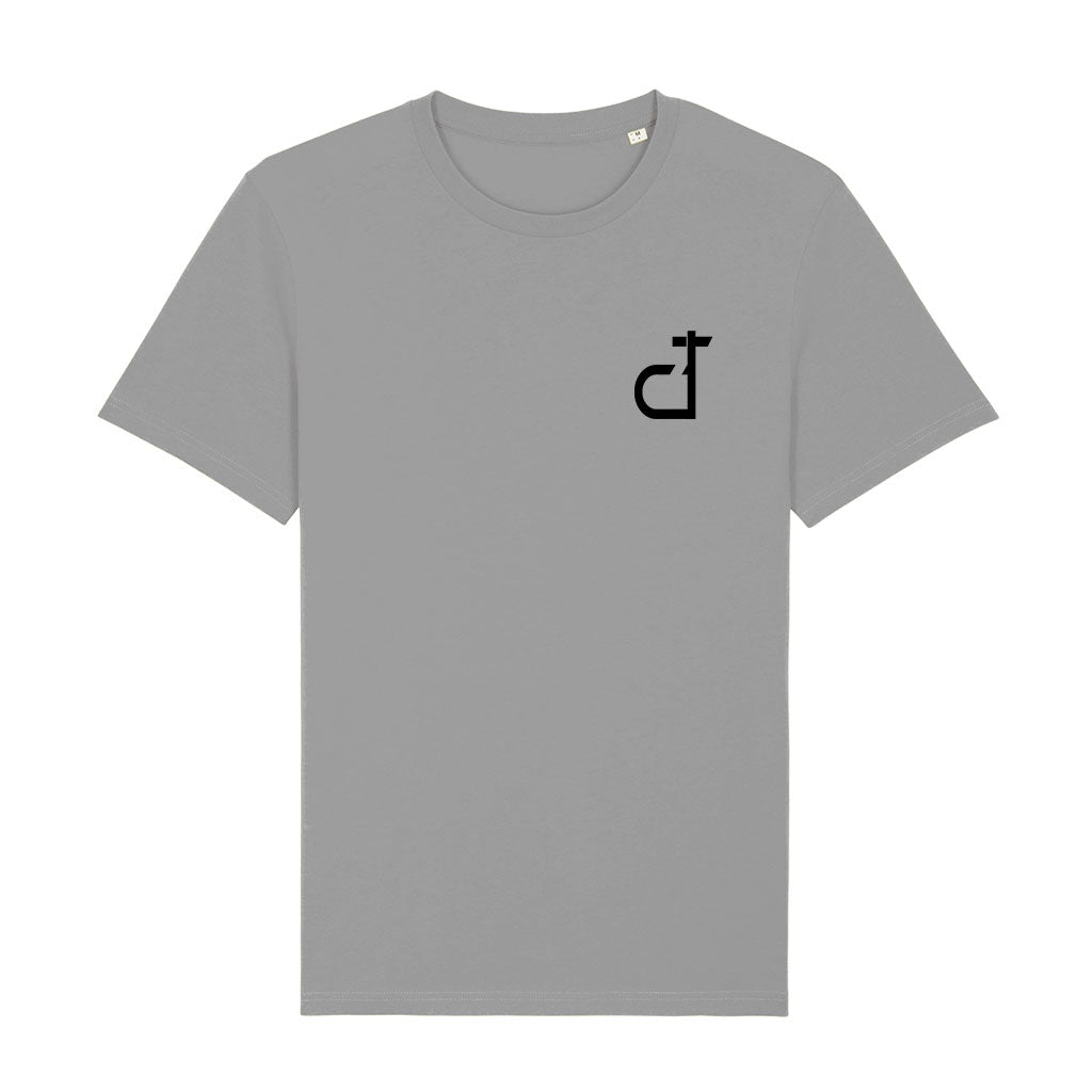 DT Be Yourself Black Logo Front And Back Print Men's Organic T-Shirt