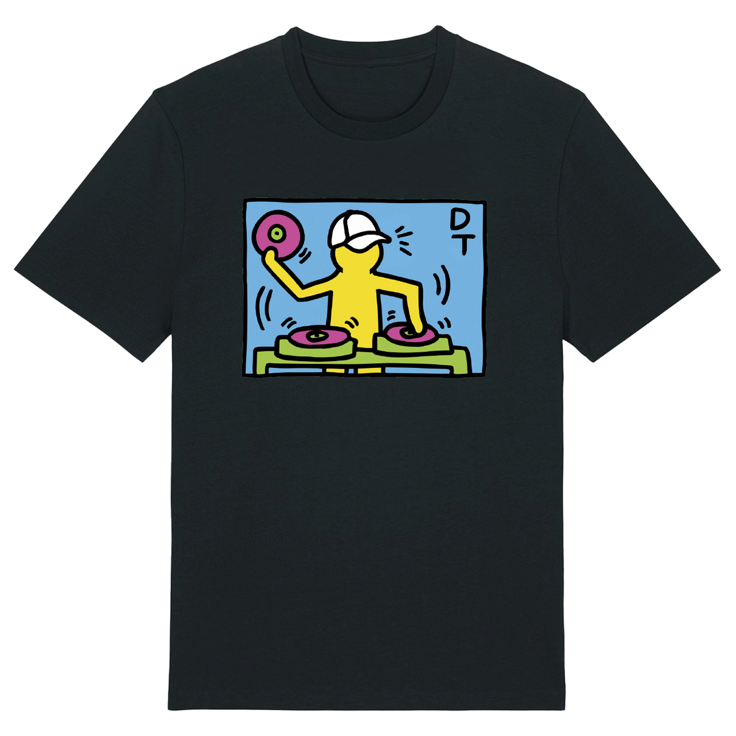 DT Haring Unisex Organic Front & Back Print T-shirt