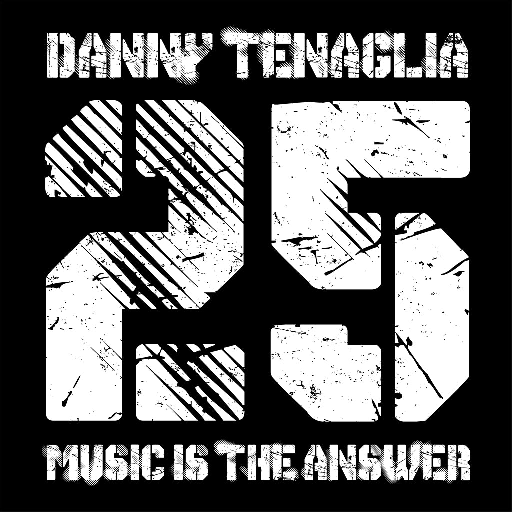 Danny Tenaglia 25 Music Is The Answer White Logo Unisex Iconic Sweatshirt-Danny Tenaglia Store