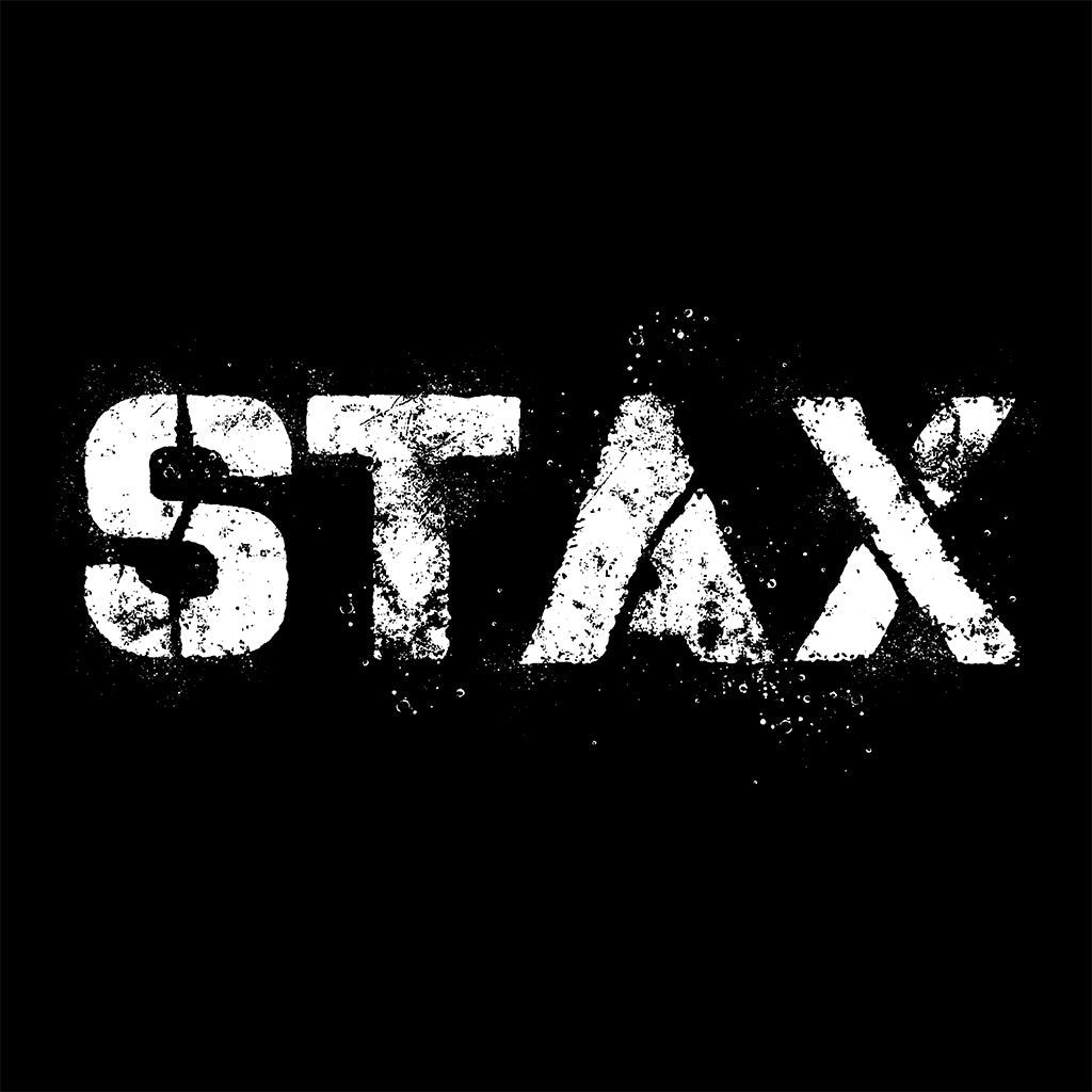 STAX Stacked Black Logo Women's Iconic Fitted T-Shirt