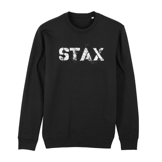 STAX White Stencil Logo Unisex Iconic Sweatshirt-Danny Tenaglia Store