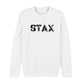 STAX Black Stencil Logo Unisex Iconic Sweatshirt-Danny Tenaglia Store