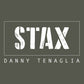 STAX By Danny Tenaglia White Stencil Logo Men's Organic T-Shirt-Danny Tenaglia Store