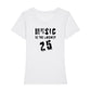 Music Is The Answer 25 Black Logo Women's Iconic Fitted T-Shirt-Danny Tenaglia Store