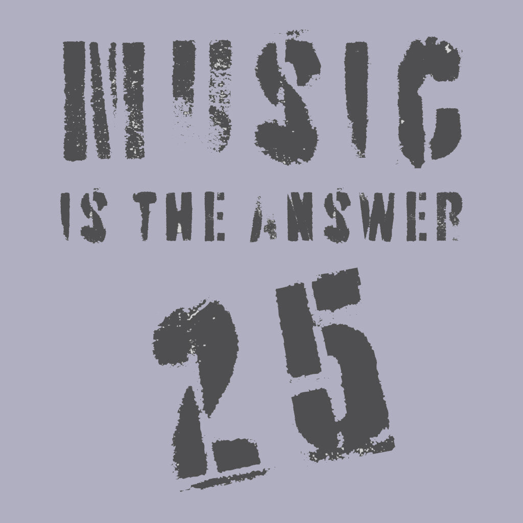 Music Is The Answer 25 Dark Grey Logo Women's Iconic Fitted T-Shirt-Danny Tenaglia Store
