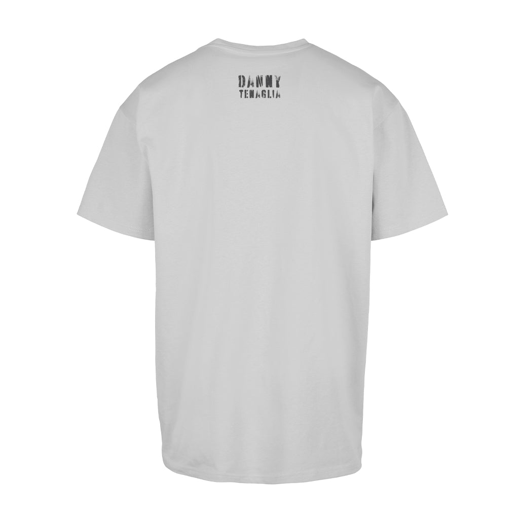 Music Is The Answer 25 Dark Grey Logo Men's Heavy Oversized T-Shirt-Danny Tenaglia Store