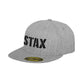 STAX Black Embroidered Logo Premium Fitted Cap