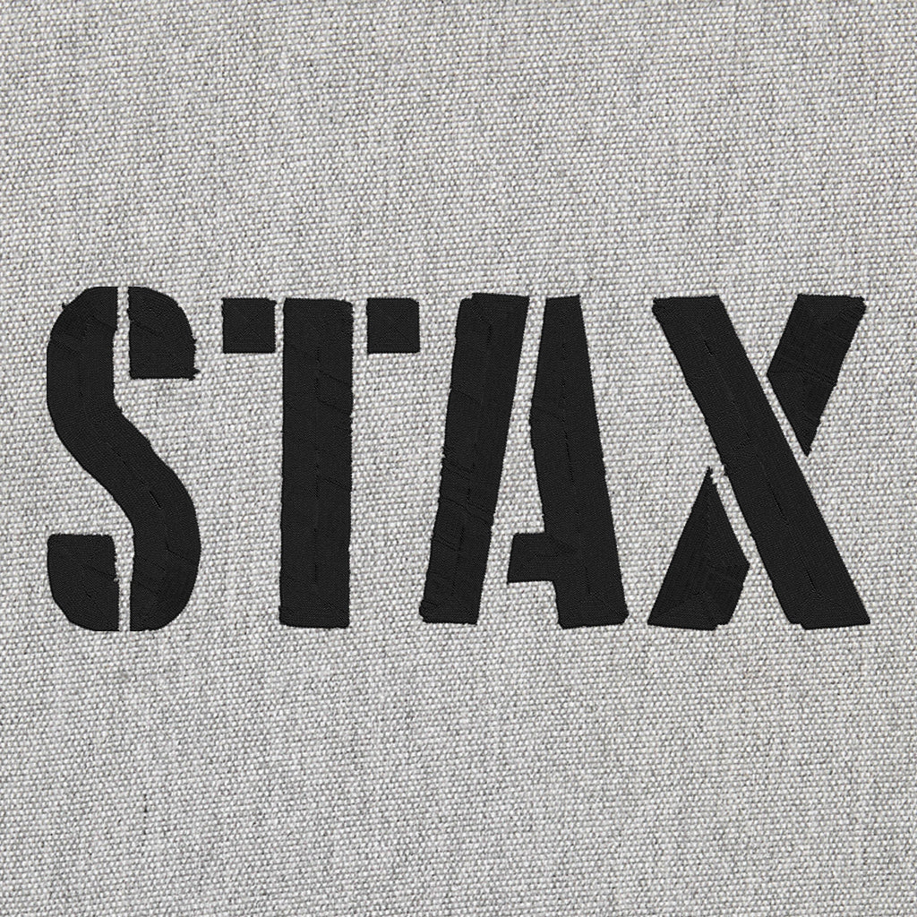 STAX Black Embroidered Logo Premium Fitted Cap