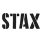 STAX Black Embroidered Logo Fitted Cap