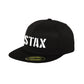 STAX White Embroidered Logo Premium Fitted Cap