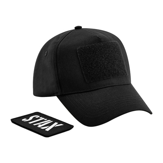 STAX White Logo Removable Patch Cap