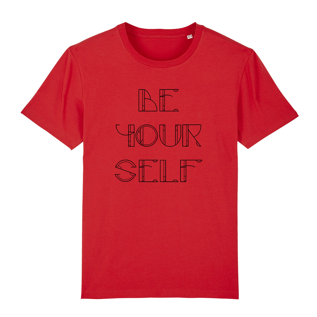 Be Yourself Black Text Men's Organic T-Shirt-Danny Tenaglia Store