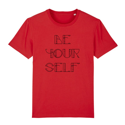 Be Yourself Black Text Men's Organic T-Shirt-Danny Tenaglia Store