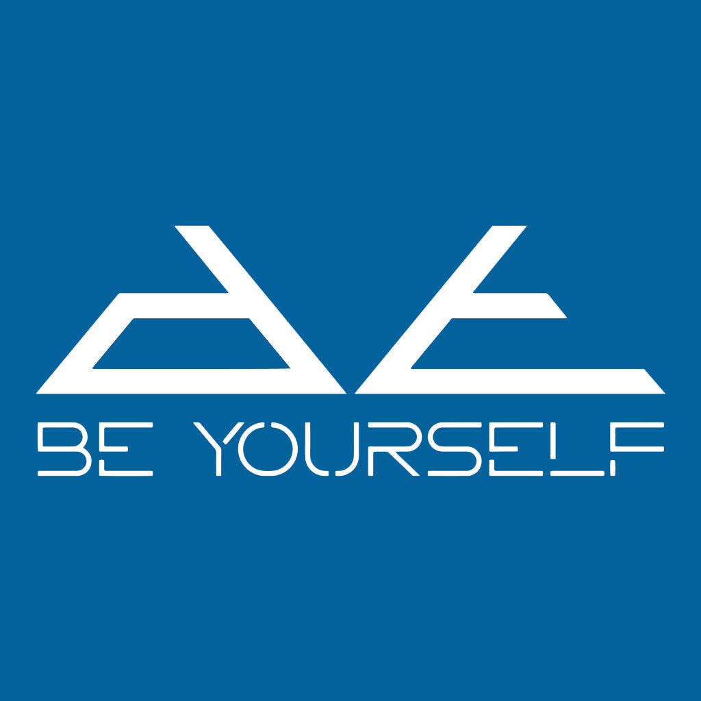 DT White Be Yourself Pyramid Logo Front And Back Print Men's Organic T-Shirt-Danny Tenaglia Store