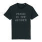 Music Is The Answer White Text Men's Organic T-Shirt-Danny Tenaglia Store