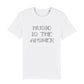 Music Is The Answer Black Text Men's Organic T-Shirt-Danny Tenaglia Store