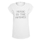 Music Is The Answer Black Text Women's Casual T-Shirt-Danny Tenaglia Store