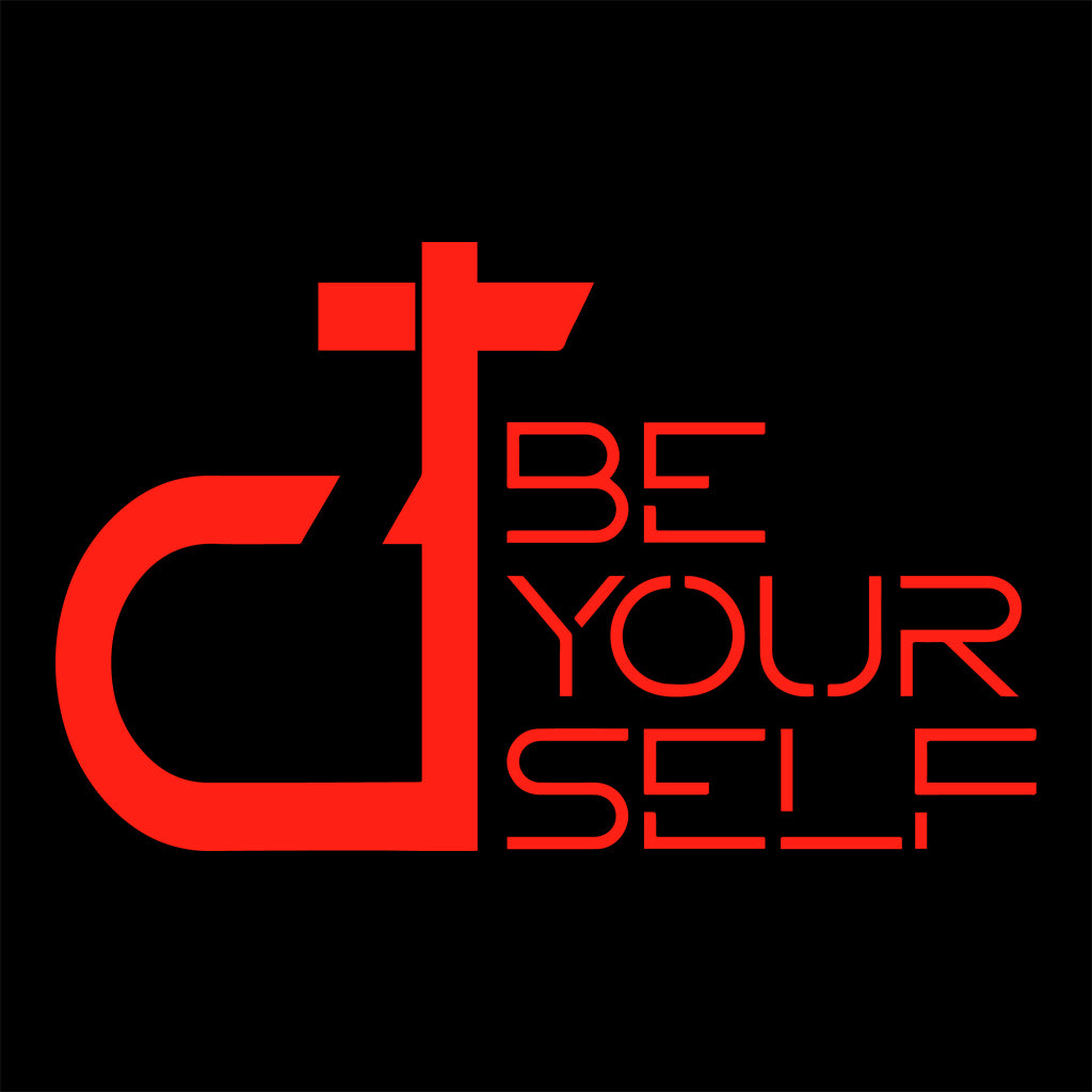DT Be Yourself Red Logo Front And Back Print Unisex Cruiser Iconic Hoodie-Danny Tenaglia Store