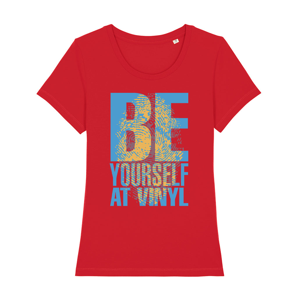 Be Yourself At Vinyl Women's Iconic Fitted T-Shirt