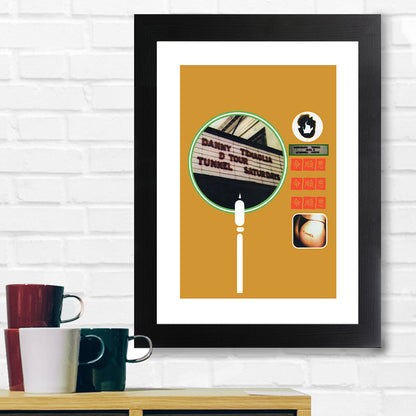 Danny Tenaglia D Tour At Tunnel Orange Background A3 and A4 Prints (framed or unframed)-Danny Tenaglia Store