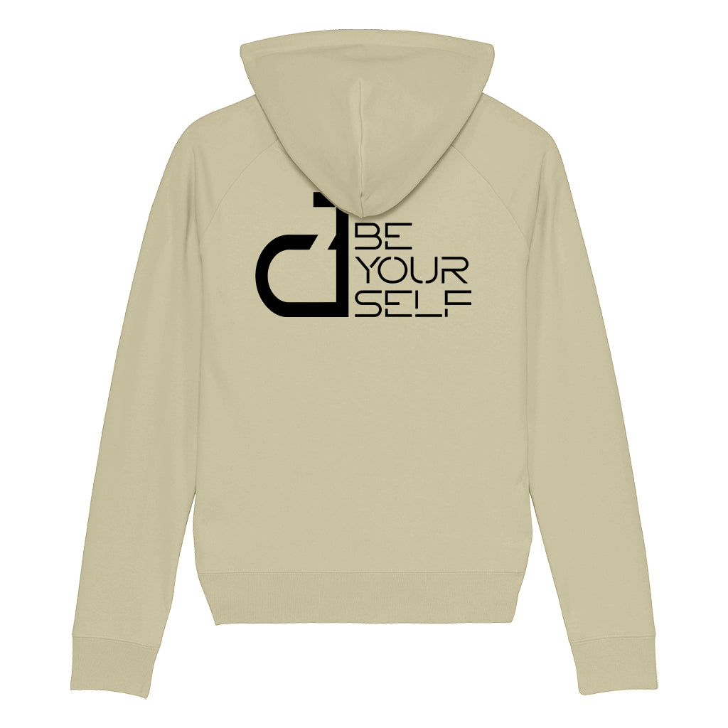 DT Be Yourself Black Logo Front And Back Print Unisex Cruiser Iconic Hoodie-Danny Tenaglia Store