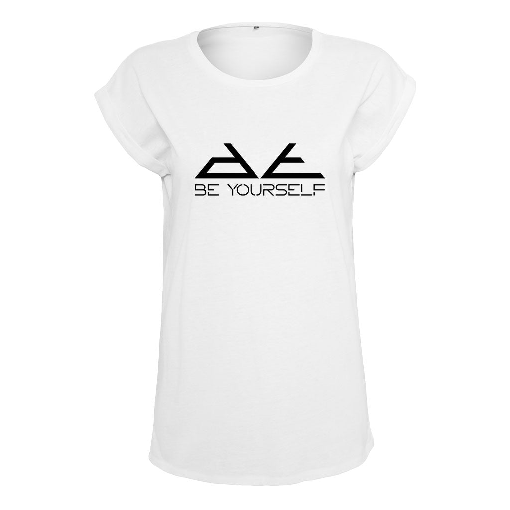DT Black Be Yourself Pyramid Logo Women's Casual T-Shirt-Danny Tenaglia Store