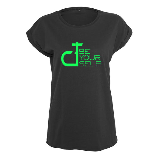 DT Be Yourself Green Logo Women's Casual T-Shirt-Danny Tenaglia Store