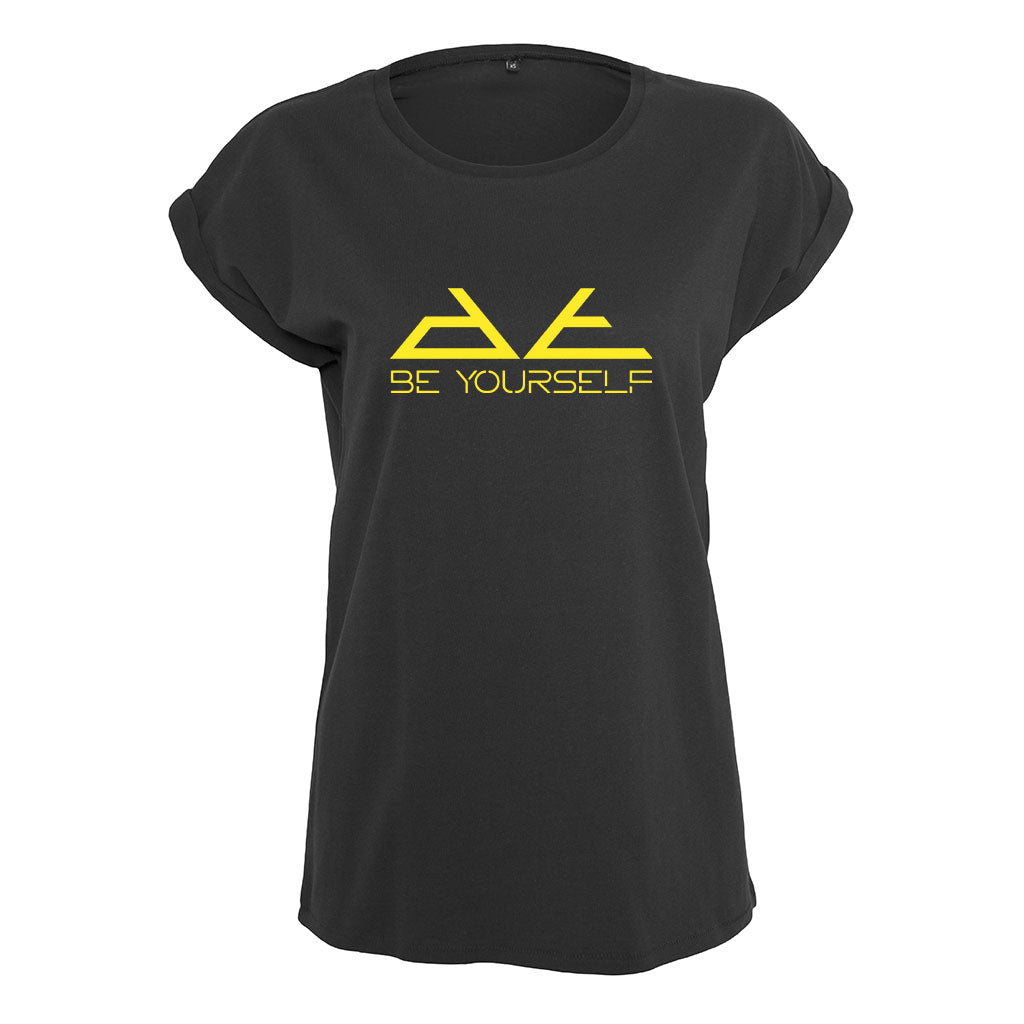 DT Yellow Be Yourself Pyramid Logo Women's Casual T-Shirt-Danny Tenaglia Store