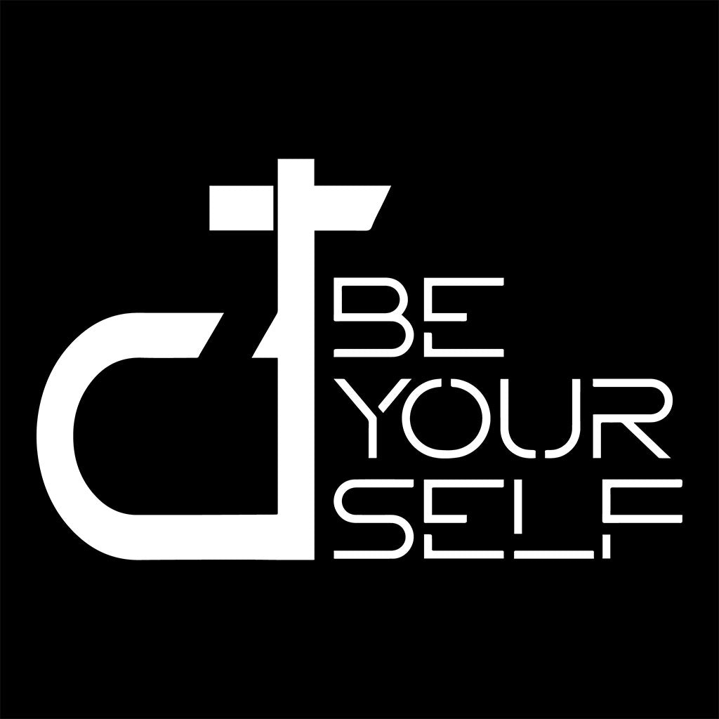 DT Be Yourself White Logo Unisex Cruiser Iconic Hoodie-Danny Tenaglia Store