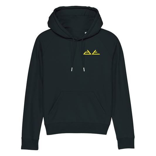 DT Yellow Be Yourself Pyramid Logo Front And Back Print Unisex Cruiser Iconic Hoodie-Danny Tenaglia Store