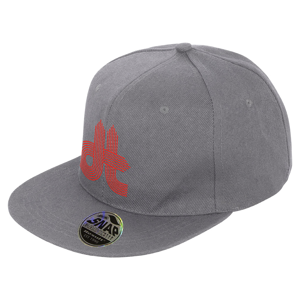 DT Lined Logo Bronx Flat Peak Snapback Cap