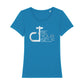 DT Be Yourself Metallic Silver Logo Women's Iconic Fitted T-Shirt